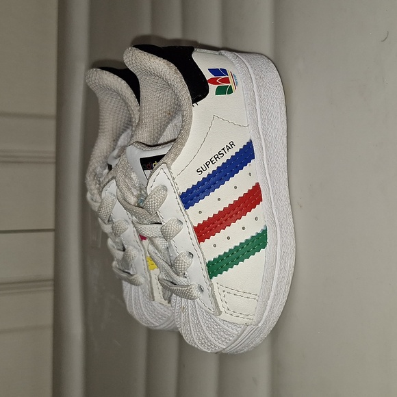 Adidas "Superstar" leather slip-on sneakers - 4K baby/ toddler - Picture 3 of 10